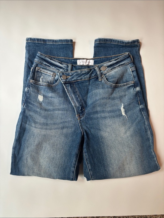 Risen Jeans Denim - Women’s Skinny Distressed Blue Jeans
